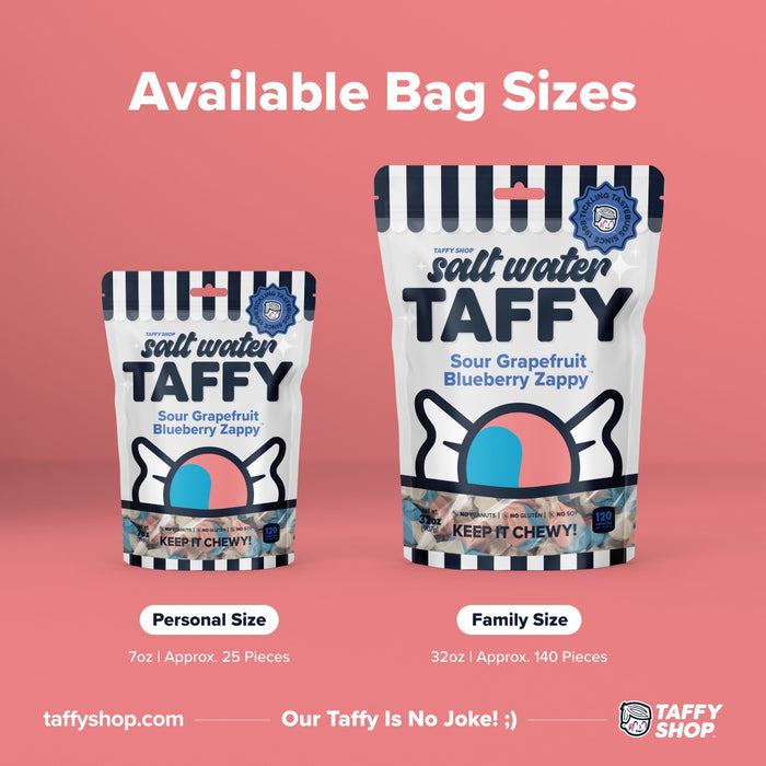 Sour Grapefruit Blueberry Zappy Taffy Taffy Shop Wholesale